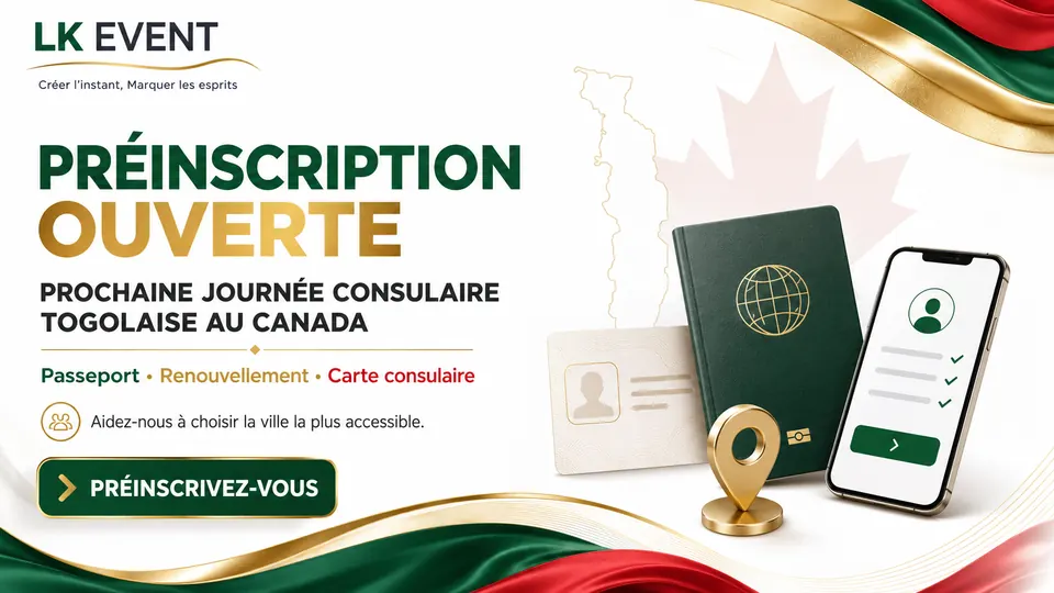 Préinscription — Renouvellement de passeport togolais au Canada